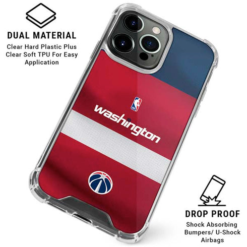 NBA Washington Wizards Jersey iPhone 15 Pro Clear Case